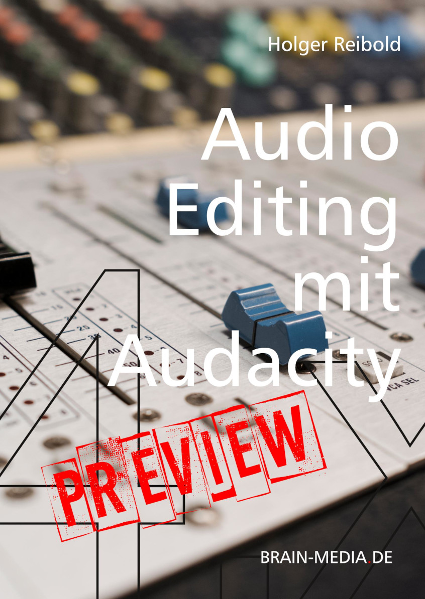 Buchcover Audio Edition mit Audacity 4.x